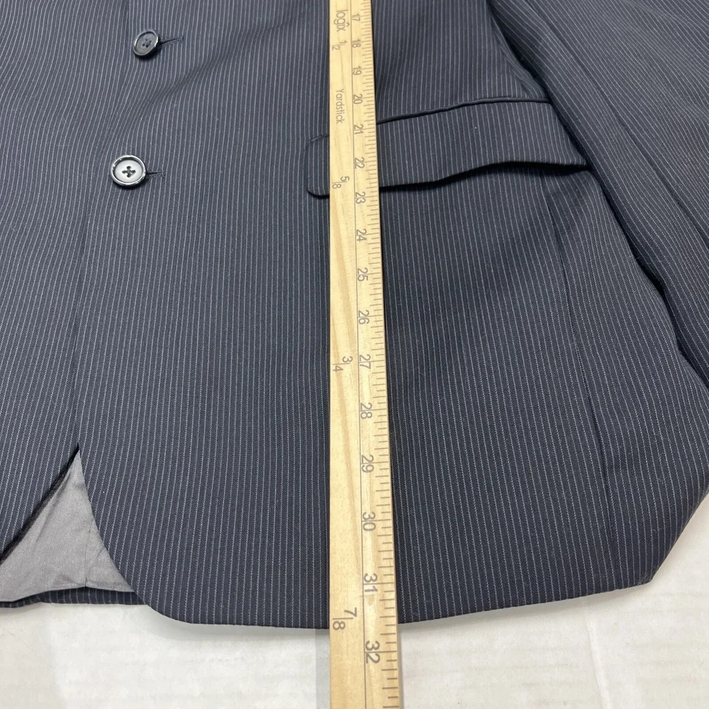 Joe‎ Joseph Abboud Blazer Mens 42L 100% Wool Blue Pin Stripe Jacket Sport Coat